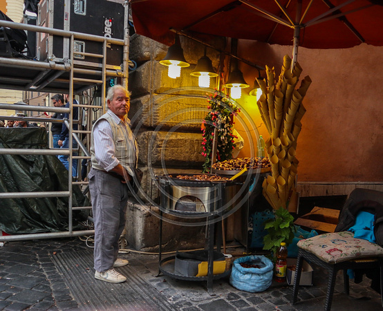 Street vendor in Rome